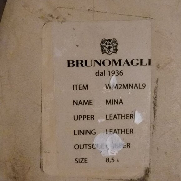 New Bruno Magli Mina Ballet Flats Womens 8.5 Bow Beige Light Academia Luxury - Picture 7 of 8